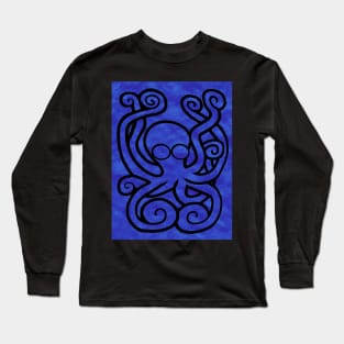 Octo-Doodle-Pus Blue Long Sleeve T-Shirt